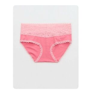 NWT Aerie Superchill Vintage Lace Cotton Boybrief Panty
